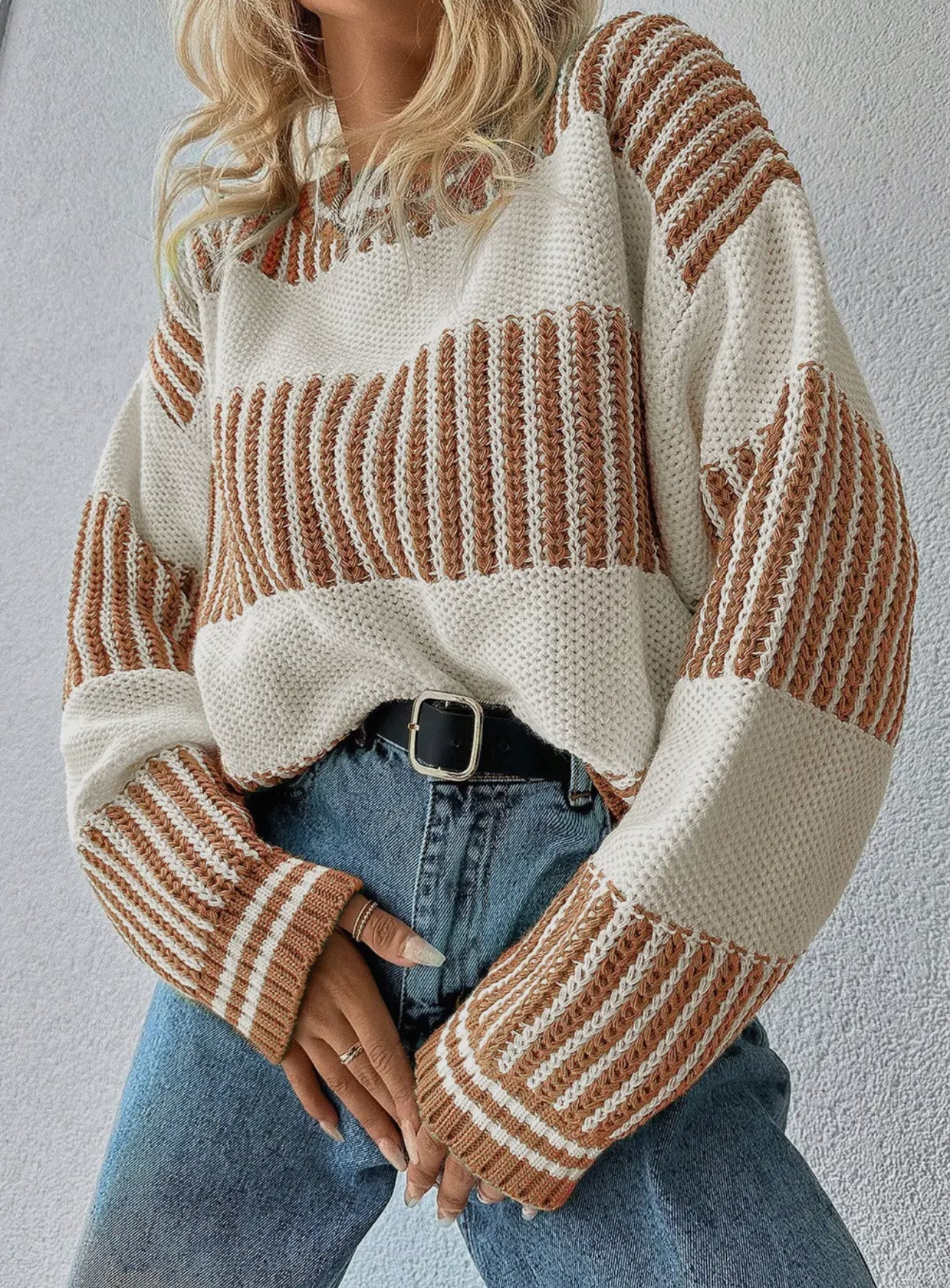Striped Knitted Sweater